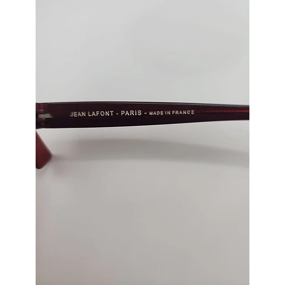 Jean Lafont Tango 120 Eyeglass Frame 47-16 140 Red Floral France Womens Metal
